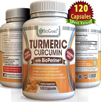 BioGanix Best Turmeric Curcumin Extract Supplement
