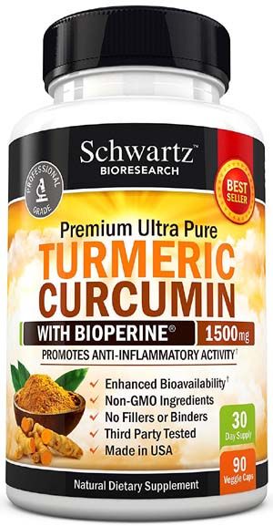 Premium Ultra Pure Schwartz Turmeric Curcumin 1500mg
